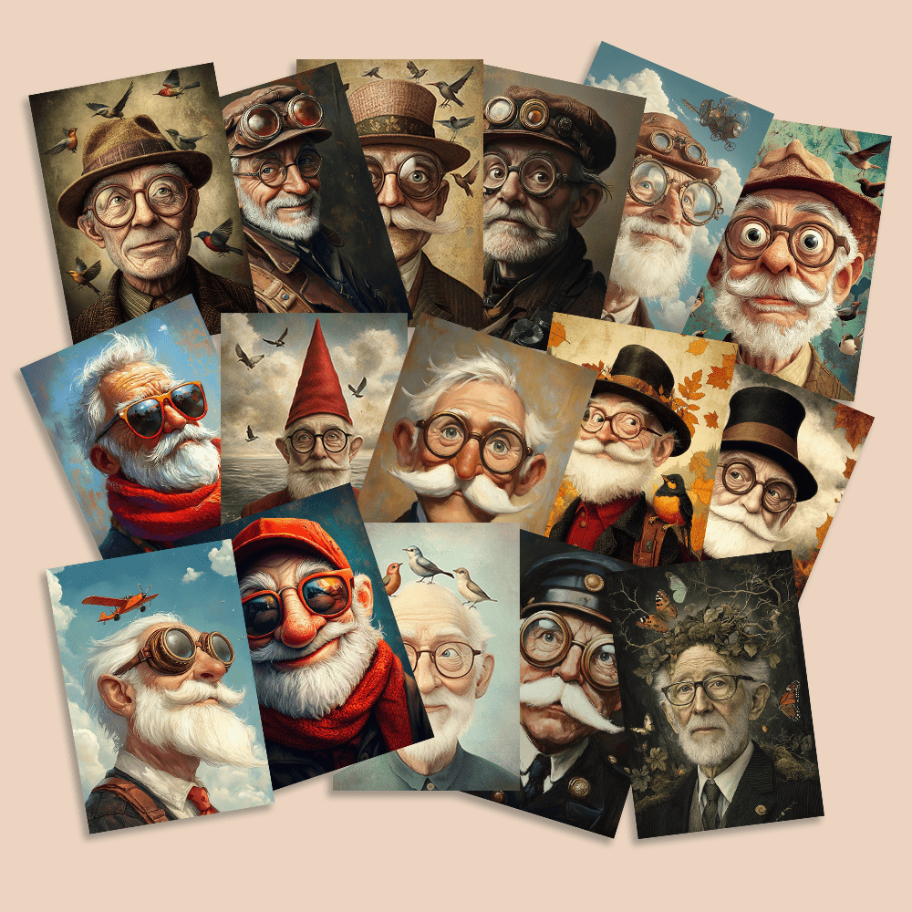 Collectible Vintage Greeting Cards - 32 шт., винтажные открытки с милыми
