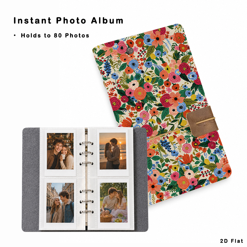 Collectible Vintage Photos - Винтажный фотоальбом с цветочным узором, 80