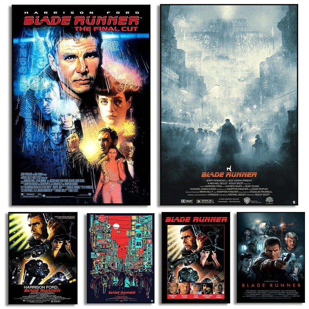 Vintage Collectible Posters - Классический кинопостер Blade Runner 1982 -