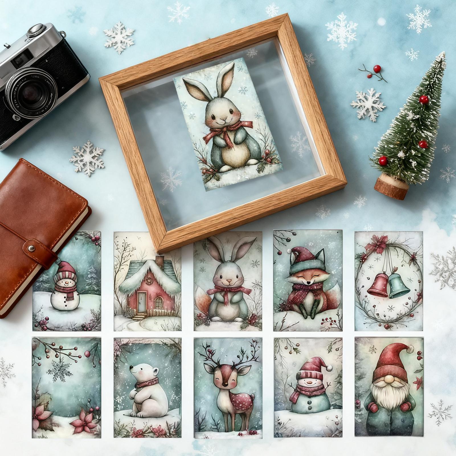 Рождественская открытка, 20 пр – обзор и цена Collectible Vintage Greeting Cards