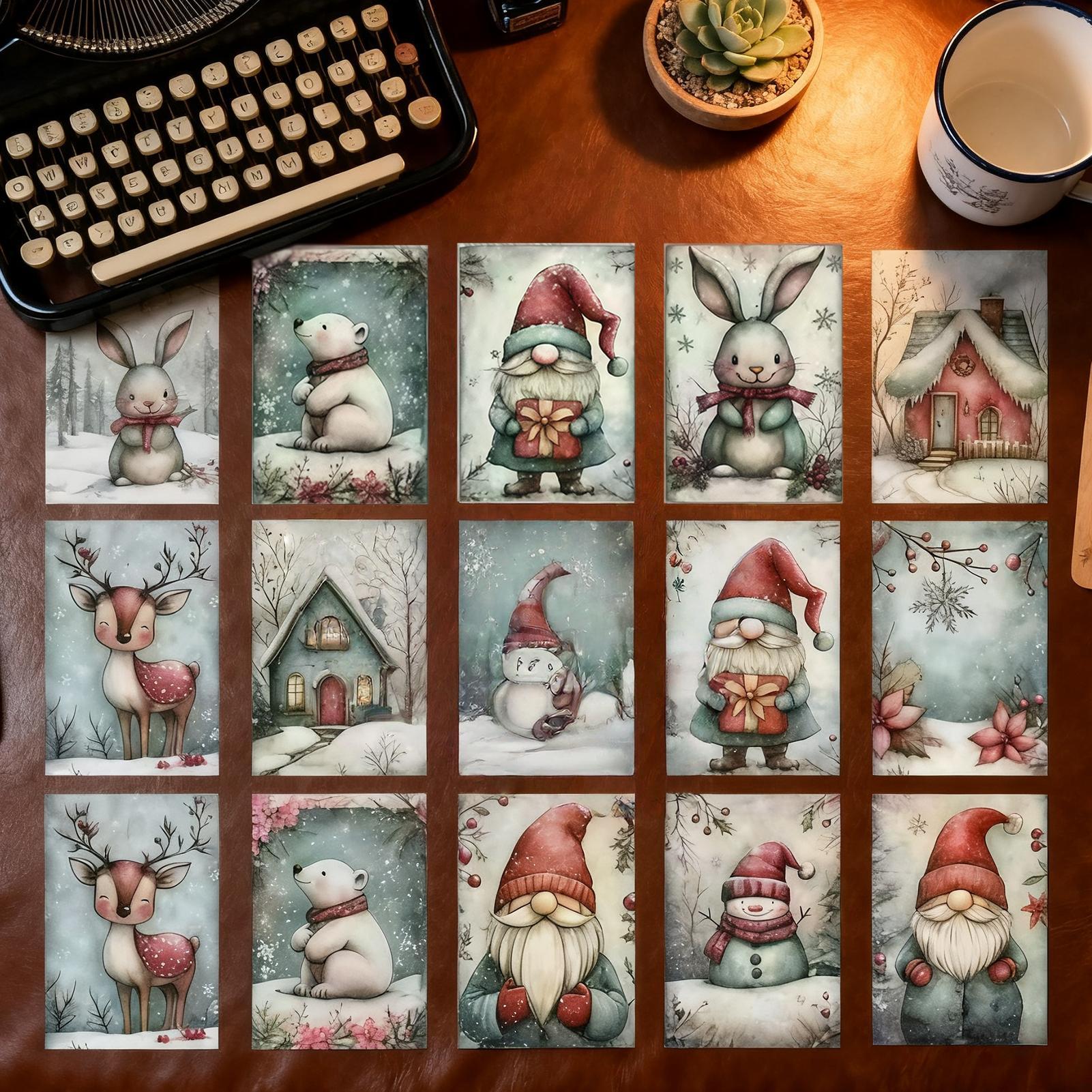 Рождественская открытка, 20 пр – обзор и цена Collectible Vintage Greeting Cards