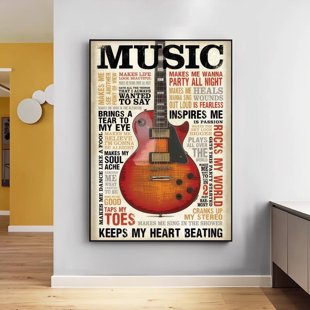 Коллекция гитар, самоклеящийся – обзор и цена Vintage Collectible Posters