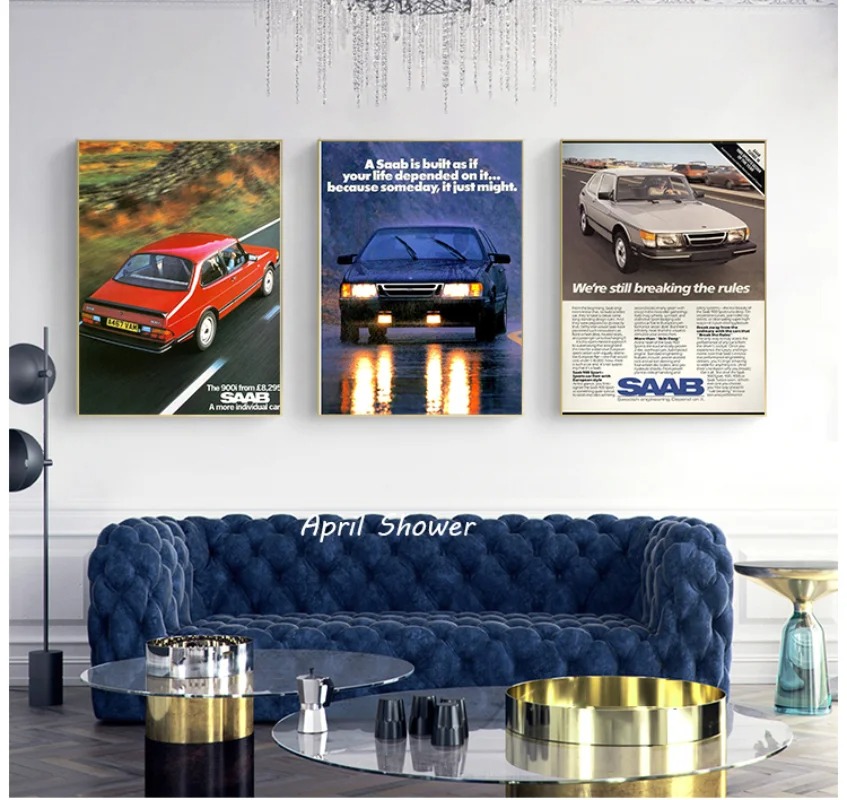 Классический винтажный Saab 90 – обзор и цена Vintage Collectible Posters
