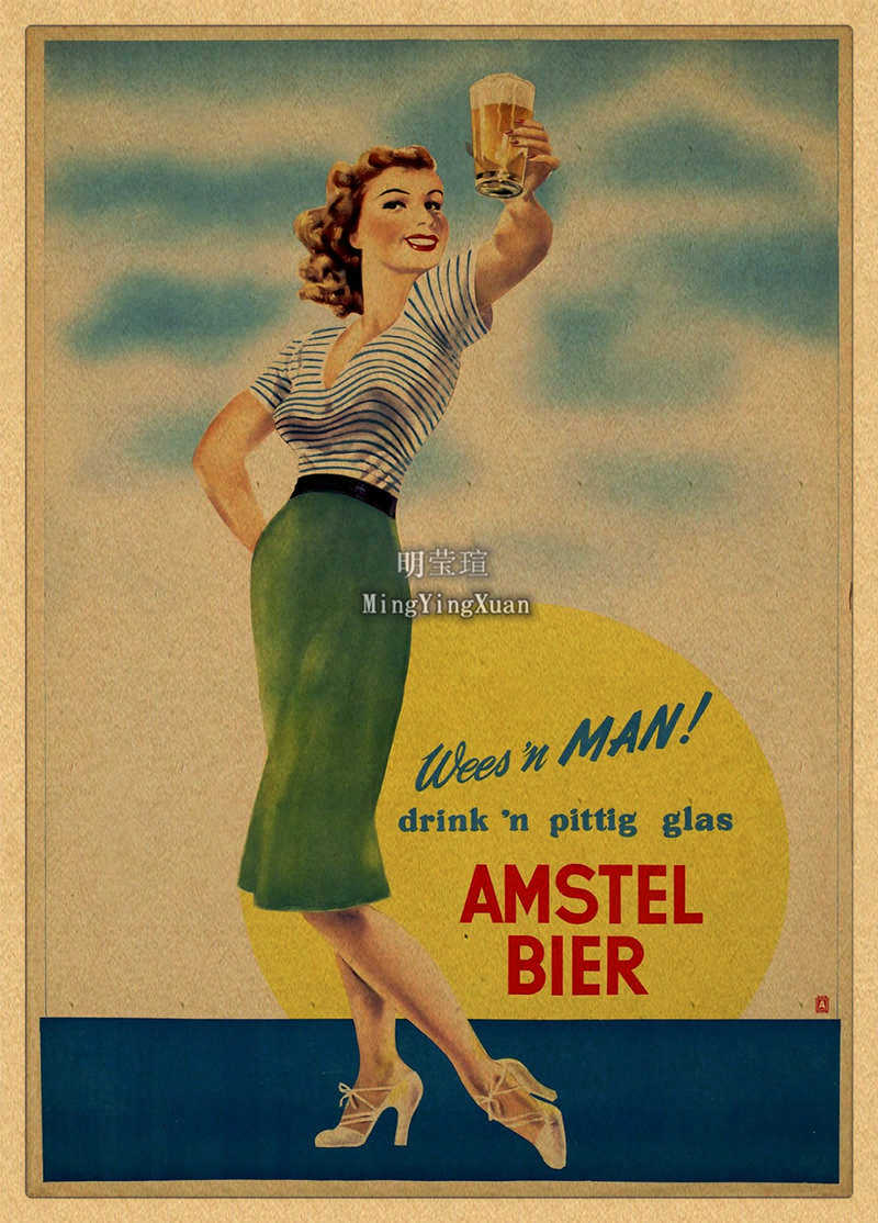 Винтажная таблица для пива, ви – обзор и цена Vintage Collectible Posters